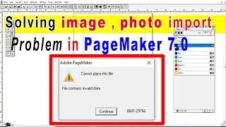 Solving image import problems in PageMaker