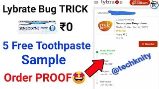 Trick to Order Free Sensodyne Toothpaste Samples| Lybrate Free Sensodyne Samples Order PROOF 🤩