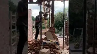 Why You Should Wear a Helmet Doing Construction Work || ViralHog