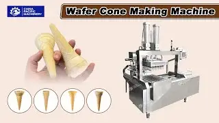 3000PCS/H Automatic Ice Cream Wafer Cone Making Machine Price|60 Moulds Wafer Cone Making Machine