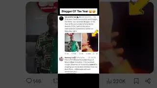 Zionfelix award: Blogger of the Year. #zionfelixtv