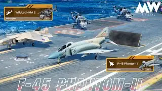 MODERN WARSHIPS:- F-45 Phantom-II OR Wildcat HMA2 🔥New vip pass items gameplay.(RIP Aircraft users🥲)