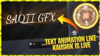 How To Make Text Animation Like Kaushik Is Live || Text Rays Effect Tutorial In Alight Motion