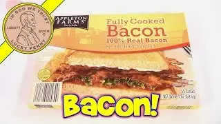 Fully Cooked Bacon 15 Slices Package, Appleton Farms - 100% Real Bacon Smoke Flavor Added