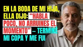En la boda de mi hija, ella dijo: “Habla poco, no arruines el momento” — Terminé mi copa y me fui