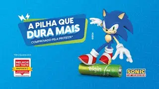 Elgin, a pilha que dura mais e custa menos, agora com a energia do Sonic.
