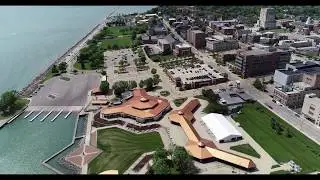 Drone video of Racine Wisconsin Marine & Convention Center Area / DRIVEN Marketing Solutions