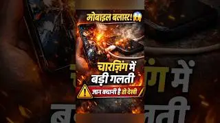 मोबाइल ब्लास्ट! 😱 #MobileBlast #MobileSafety #ChargingDanger