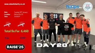 Day 20 – PART TWO of the Raise’25 323 Challenge 💪10,000 press-ups for charity in January