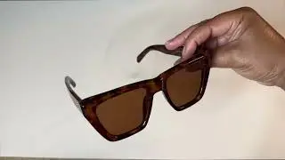 SOJOS Vintage Oversized Square Cat Eye Polarized Sunglasses for Women Trendy Fashion Cateye Style Su