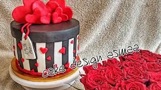 cake decorating tutoriels /how to make gift box cake with fondant