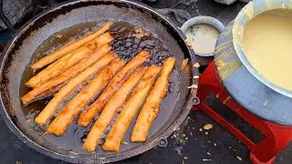 Making yummy tasty beguni chop fry | brinjal fry chop | eggplant fry chop | street food |