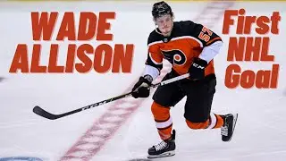 Wade Allison #57 (Philadelphia Flyers) first NHL goal Apr 17, 2021