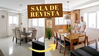Transformação Total de SALA DE JANTAR - Apartamento Alugado #antesedepois