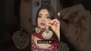 Never Wear Heavy Earrings❌😱 #hack #trending #viral