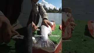 Техника филе лосося с Fish Em LLC #аляска #рыбалка #лосось