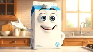 🥇 Milk Has a Personality 🥛 | Pixar-Style Food Characters