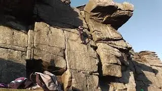 Impossible Slab E3 5c at Stanage North