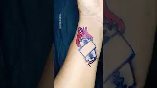 Temporary tattoo 😱👌| 2026 #tattoo #shorts #trending #youtubeshorts #2026 #new #2k26 #viral