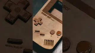 Making my own wood Gameboy #nintendo #gameboy #lasercut
