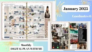 GOALS.  LIFE RESET.  DIGITAL MONTHLY PLAN WITH ME JAN 2025