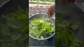 5 mins healthy Nepali Saag Recipe, Pahadi recipe #shorts #food #nepal #nepalirecipe #nepalfood