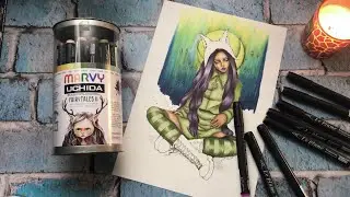 Поболтаем? Маркеры Marvy Uchida и раскраски от Raen