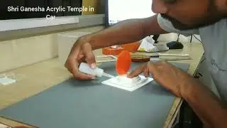 Shri Ganesha Acrylic Temple in car