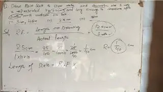 Engineering Drawing how to draw plain scale.