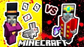 Conjurer Vs. Illager King in Minecraft