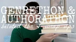 Readathon | #Authorathon TBR & #Genrethon #Authorathon Wrap Up