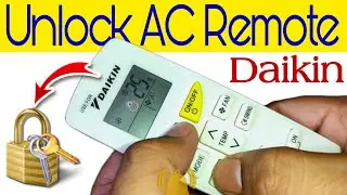 Daikin AC Remote Control | Lock & Unlock | Daikin AC Remote Setting |AC Remote Setting, Tech Cloning