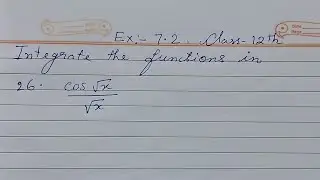 Class 12th maths EX-7.2 question number 26 by JC classes #maths 