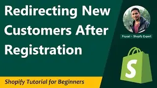 How To Redirect New Customers After Registration 🔸 Shopify Tutorial For Beginners