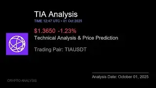 TIA (TIAUSDT) Technical Analysis - Price Prediction & Buy or Sell October 01, 2025
