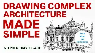Drawing Hard Architecture Made Easy -- Freehand in Ink!