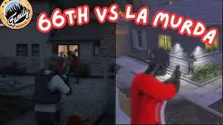 TIROTEO EN MIRROR PARK! |🌊 66th vs La Murda 🔴 | FAMILY RP