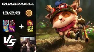 TOP Teemo vs Sett [QUADRAKILL] - NA Challenger Patch 26.1
