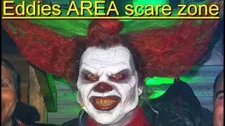 Eddies AREA scare zone @ Halloween Fright Nights 2017 - Walibi Holland - Eddie de Clown Walibi