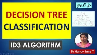 Decision Tree Classification in Tamil|ID3 Algorithm|Supervised Learning  (Part 1)|Nancy Jane