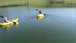 Kids on emotion spitfire kayaks