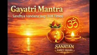 Gayatri Mantra for Sandhya | Peaceful Evening Chant (108 Times) | Sanatan Amrit Dhara 