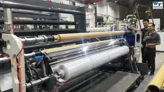 Five screws  co-extrusion Cast film production line for PE cling film stretch film  for Turkey，Iran