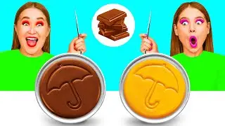 Desafío De Comida Real vs. De Comida Chocolate | Trucos y Trucos Increíbles por BooGaGa