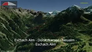 Eschach Alm - Duisitzkarsee - Neualm - Eschach Alm ∆ hiking trails ∆ 3d-trail.com/austria/