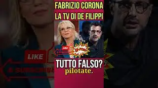 Fabrizio Corona a De Filippi: in tv tutto falso!