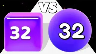 JELLY CUBES 2048 (vs) 2048 MERGE BALLS - ASMR Gameplay, New Update