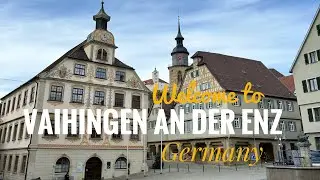 Vaihingen an der Enz, Baden-W&uuml;rttemberg, Germany. Walking tour. 2025. 4K video