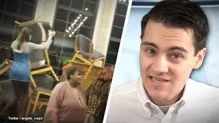 Students Pile Chairs On Stage To Stop Speech | Rob Shimshock