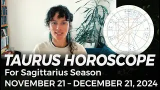 TAURUS ♉️ Horoscope for Sagittarius Season (November 21-December 21, 2024)